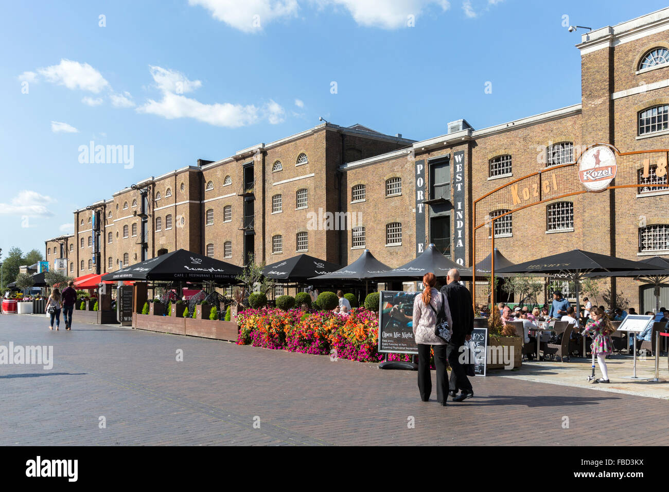 West india quay canary wharf hi-res stock photography and images - Alamy