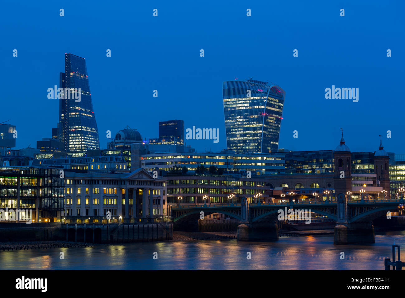 Skyscrapers of London, United Kingdom Stock Photo