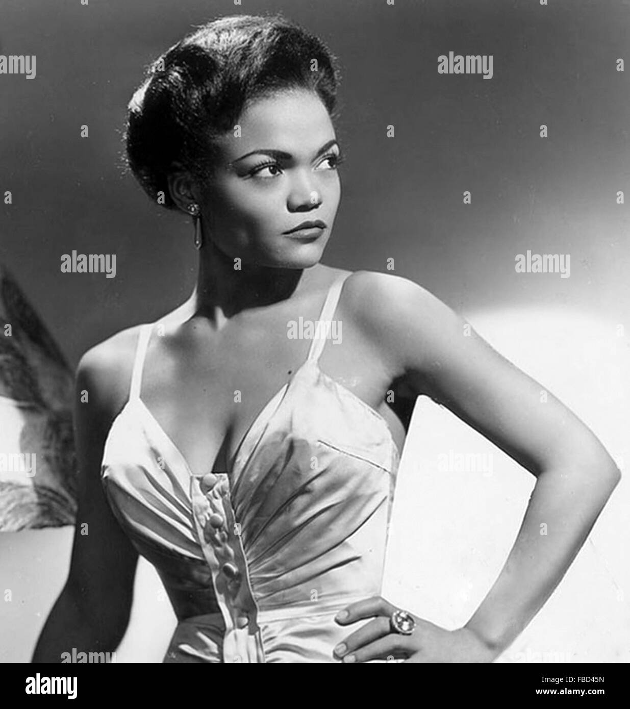 EARTHA KITT (1927-2008) US actress and singer about 1958 Stock Photo