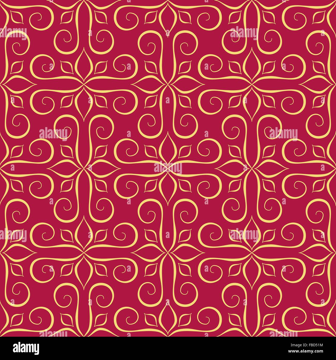 Red Gold Pattern Morris Co Morris Seaweed 216846