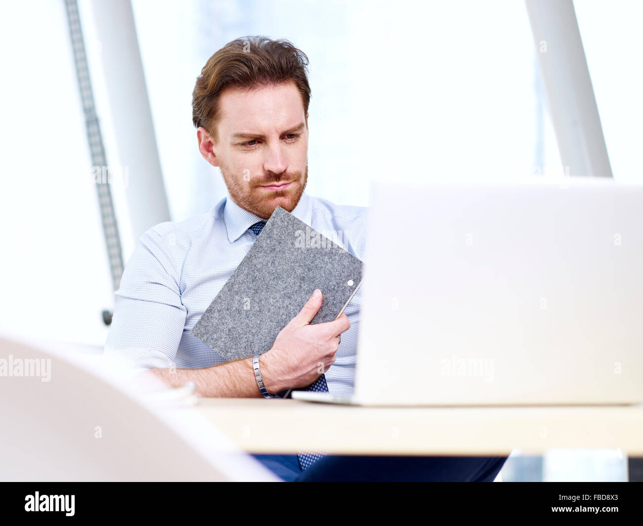 business person working in office Stock Photo