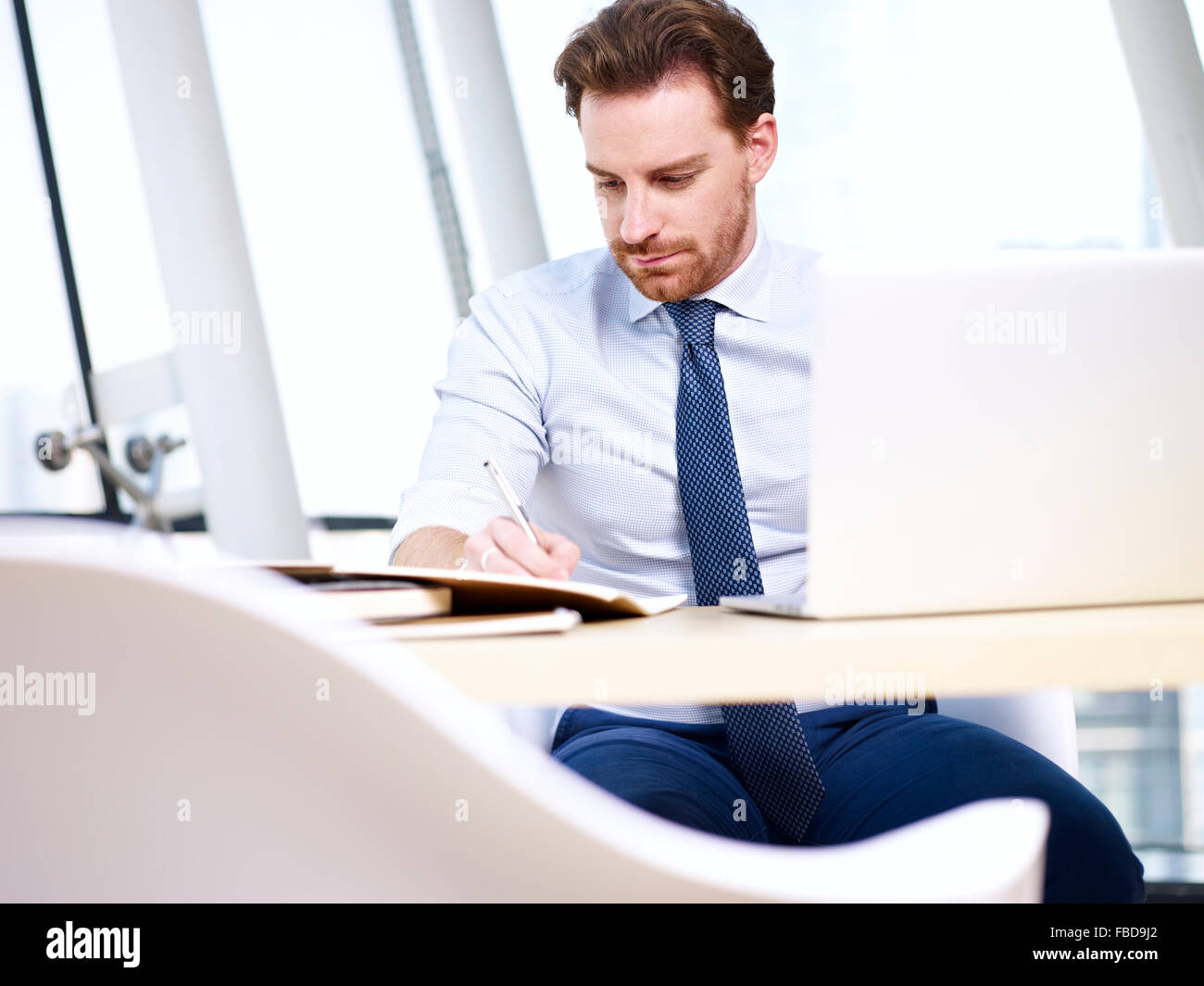 business executive working in office Stock Photo