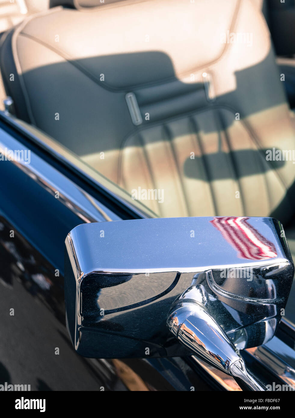 Vintage Car Side Mirror Stock Photo - Alamy