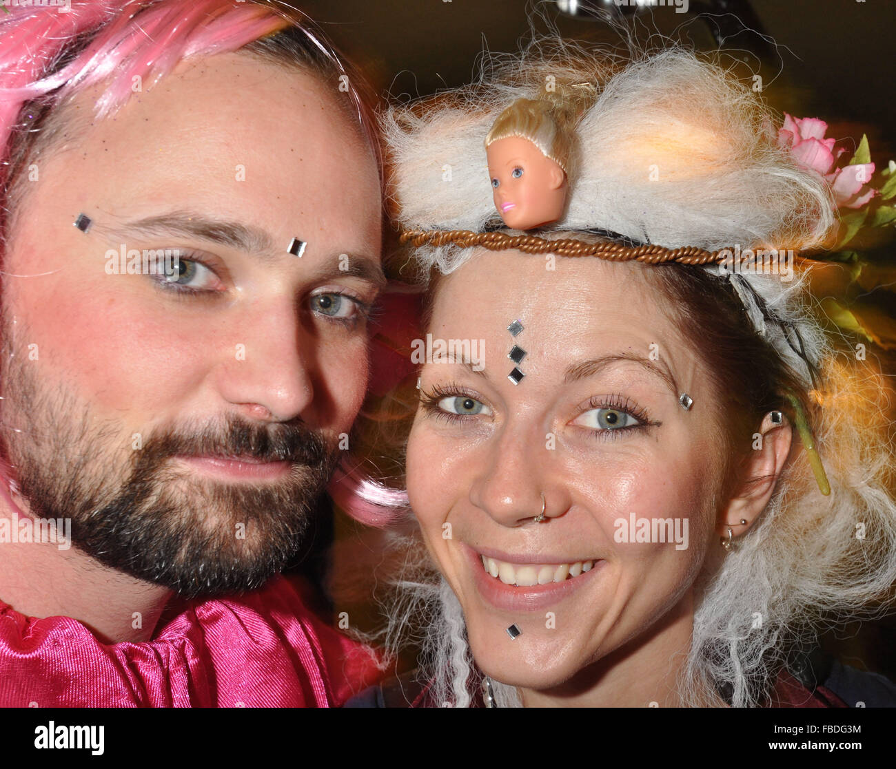 Halloween Costume Make up and party. London Night Life Stock Photo Alamy