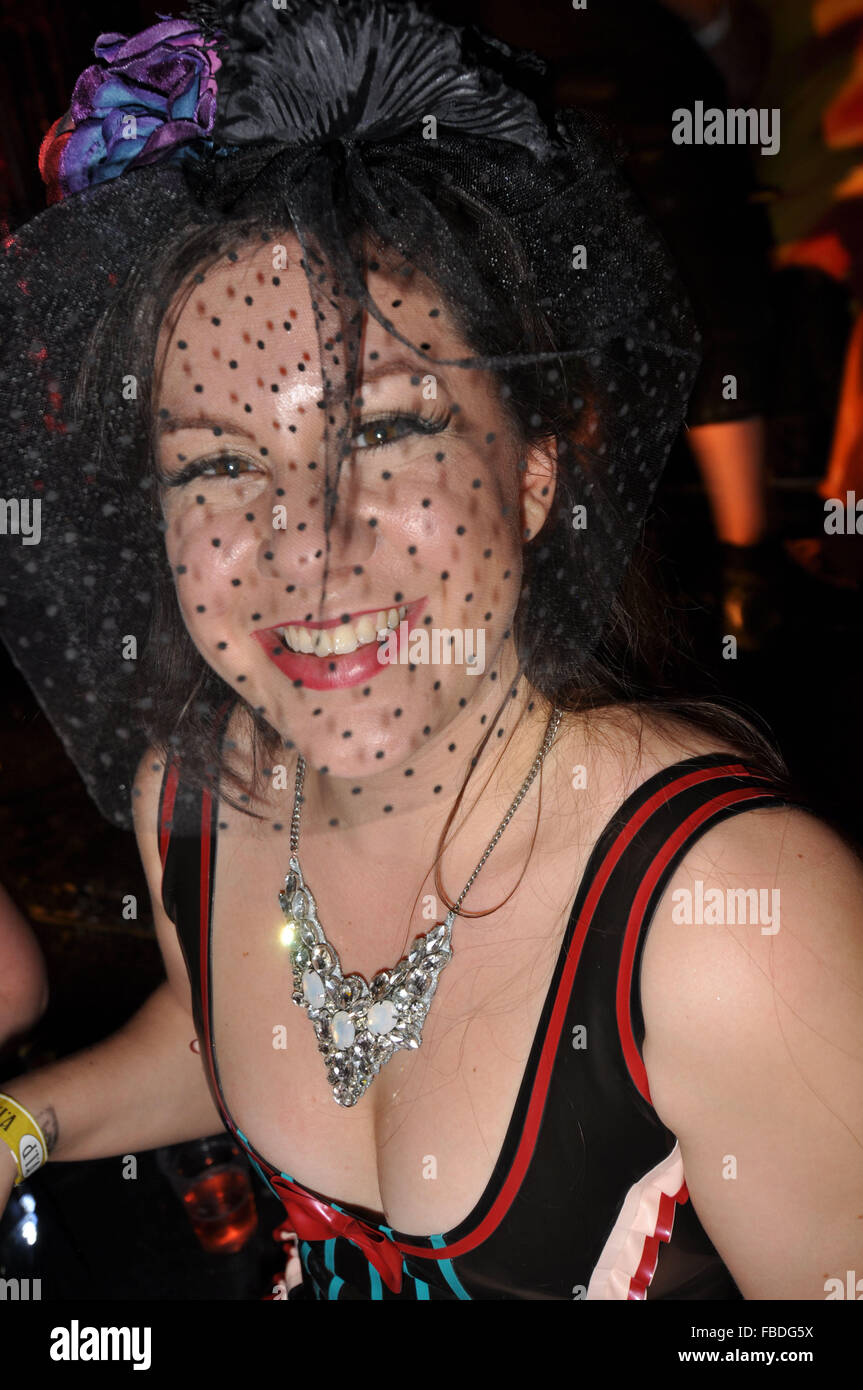 Halloween Costume Make up and party. London Night Life, Stock Photo