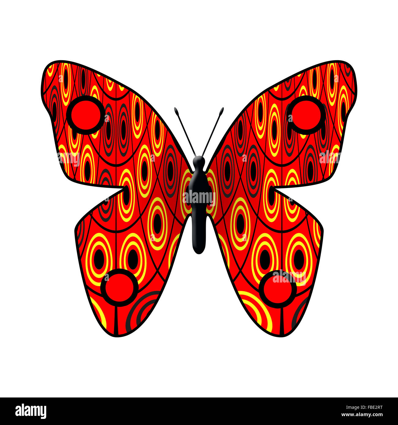 Digital art butterfly Stock Photo