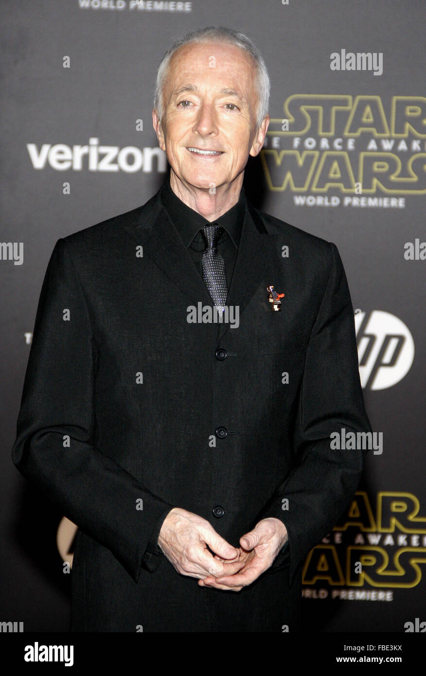 Premiere of Walt Disney Pictures and Lucasfilm's 'Star Wars: The Force Awakens' - Arrivals  Featuring: Anthony Daniels Where: Los Angeles, California, United States When: 14 Dec 2015 Stock Photo