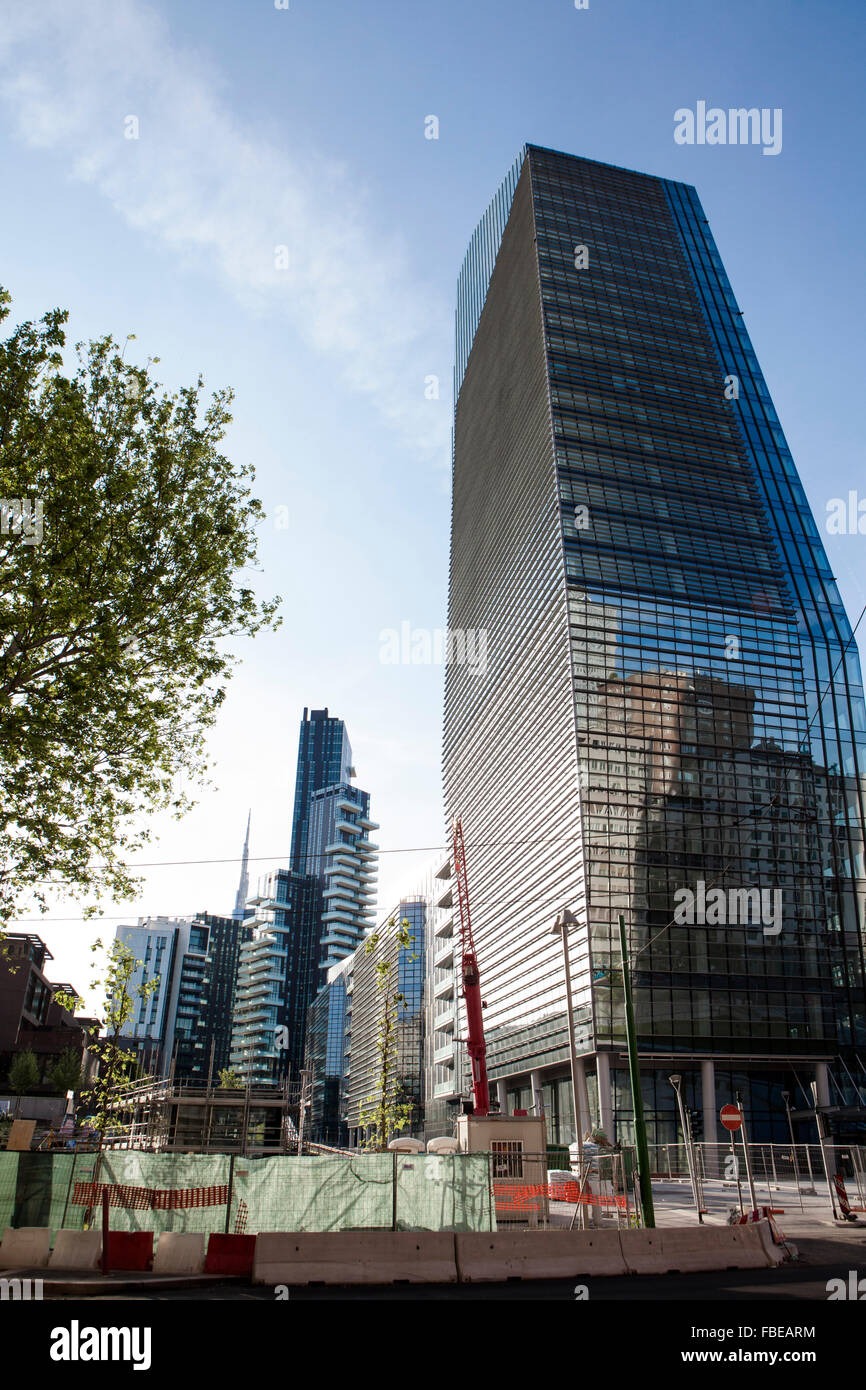 business district varesine,project by kohn pederson fox associates,KPF,progetto porta nuova,centro direzionale di milano Stock Photo