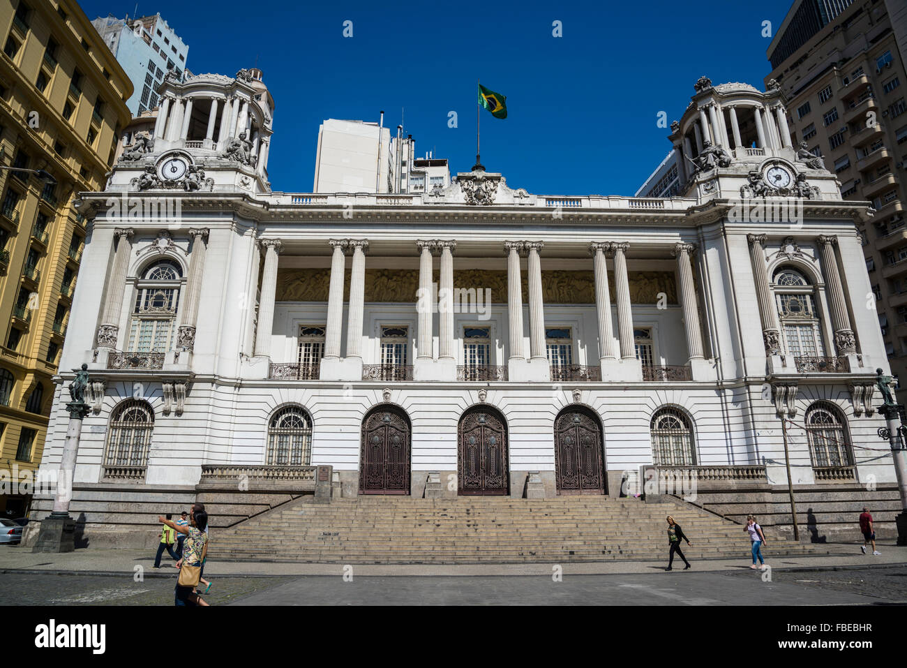 Town Hall, Camara Municipal, Praça Floriano, Rio de Janeiro, Brazil ...