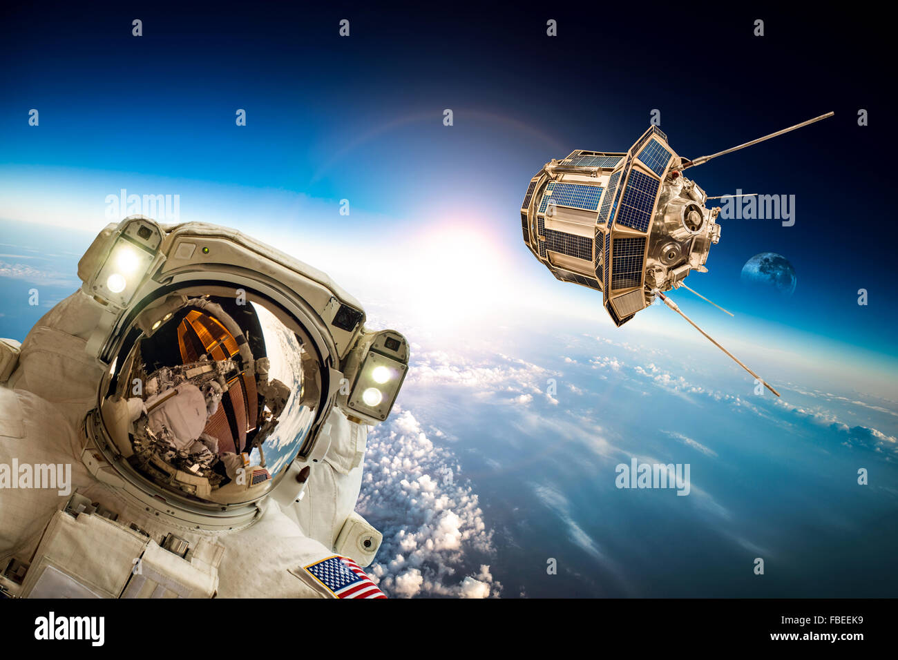 Astronaut or Spaceman Floating in the Space Editorial Stock Photo - Image  of exploring, dream: 121321918