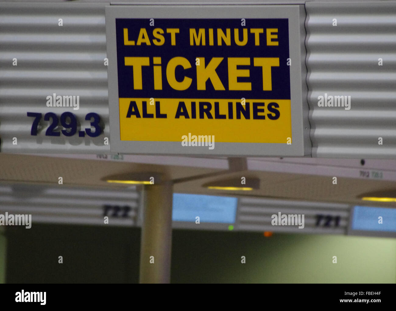 Last minute Ticket Stock Photo Alamy