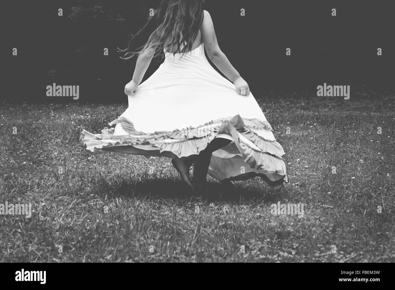 Woman rear view dress hi-res stock photography and images - Alamy