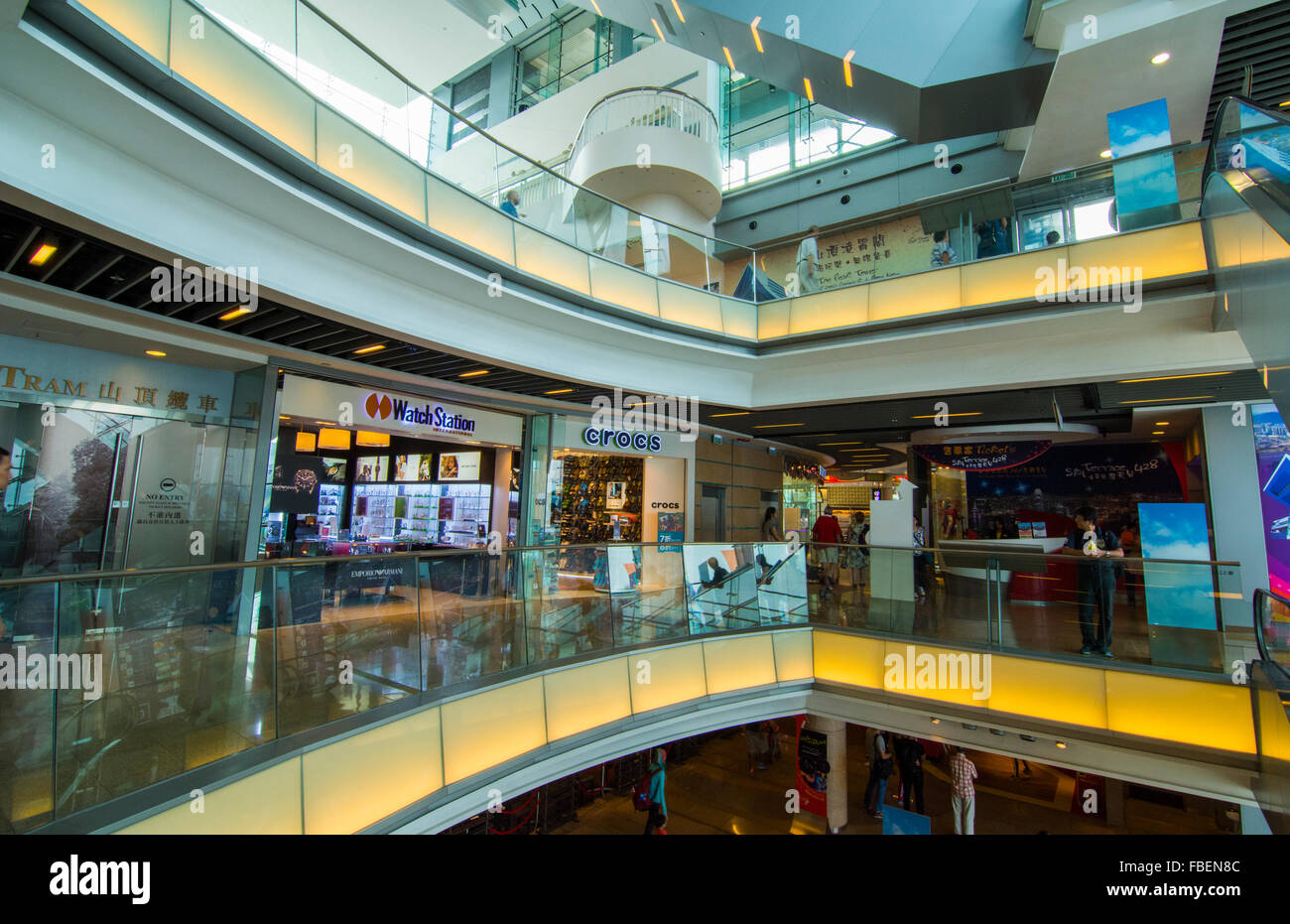 Hong Kong China Victoria Peak shopping mall called The Peak Hong Kong