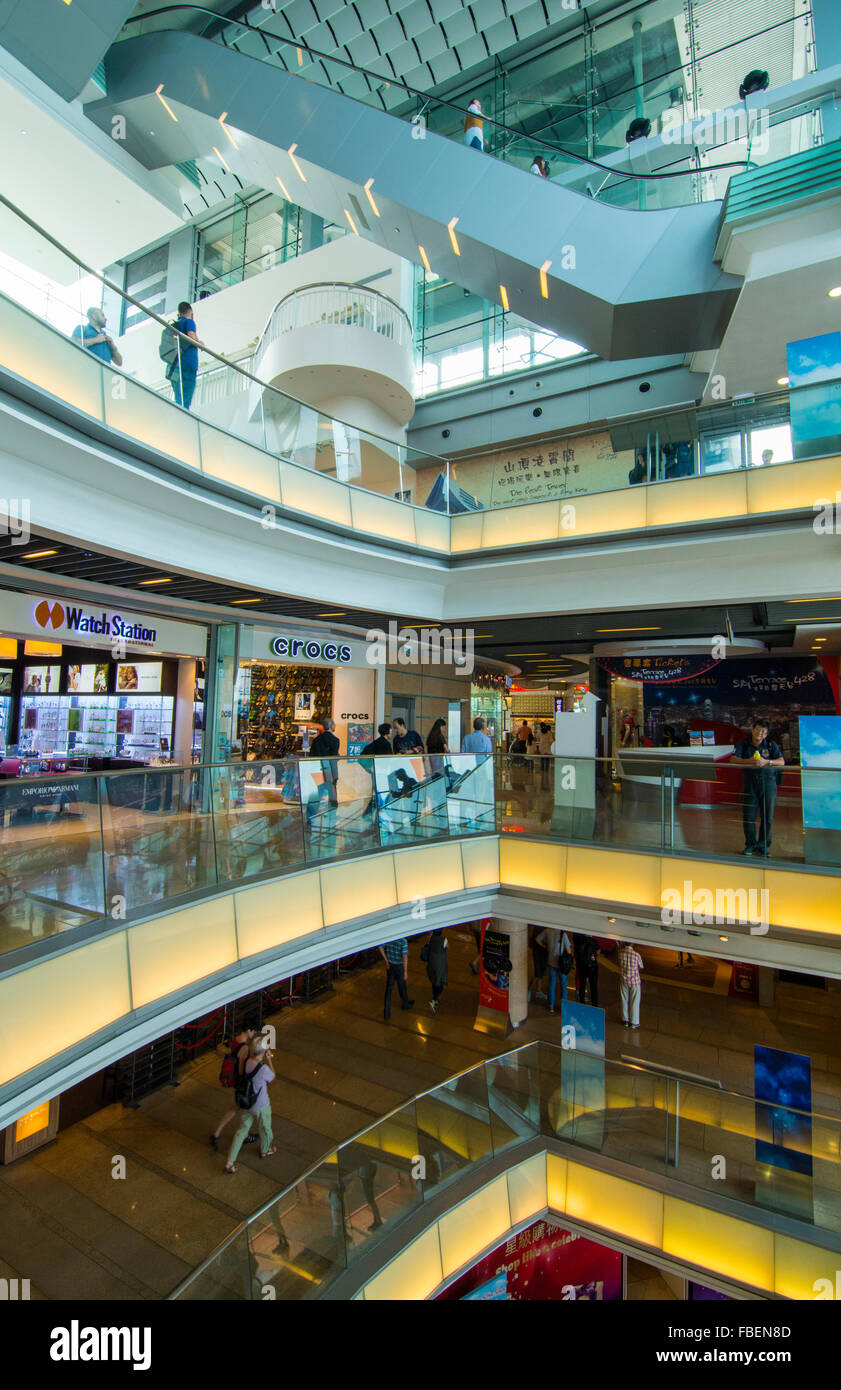 Hong Kong China Victoria Peak shopping mall called The Peak Hong Kong