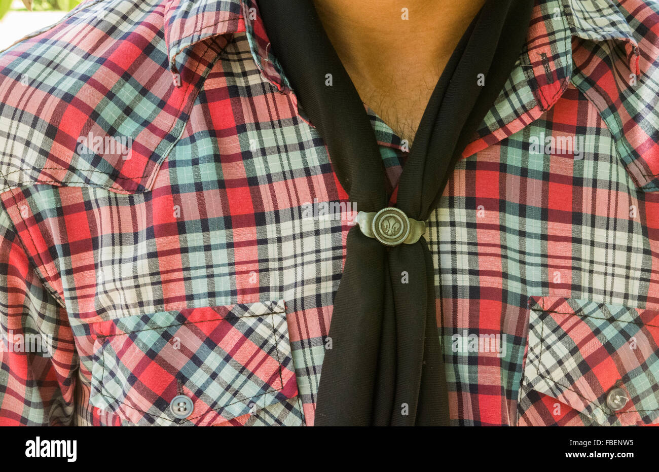 Buenos Aires Argentina Gaucho shirt and scarf closeup of cowboy Stock Photo  - Alamy