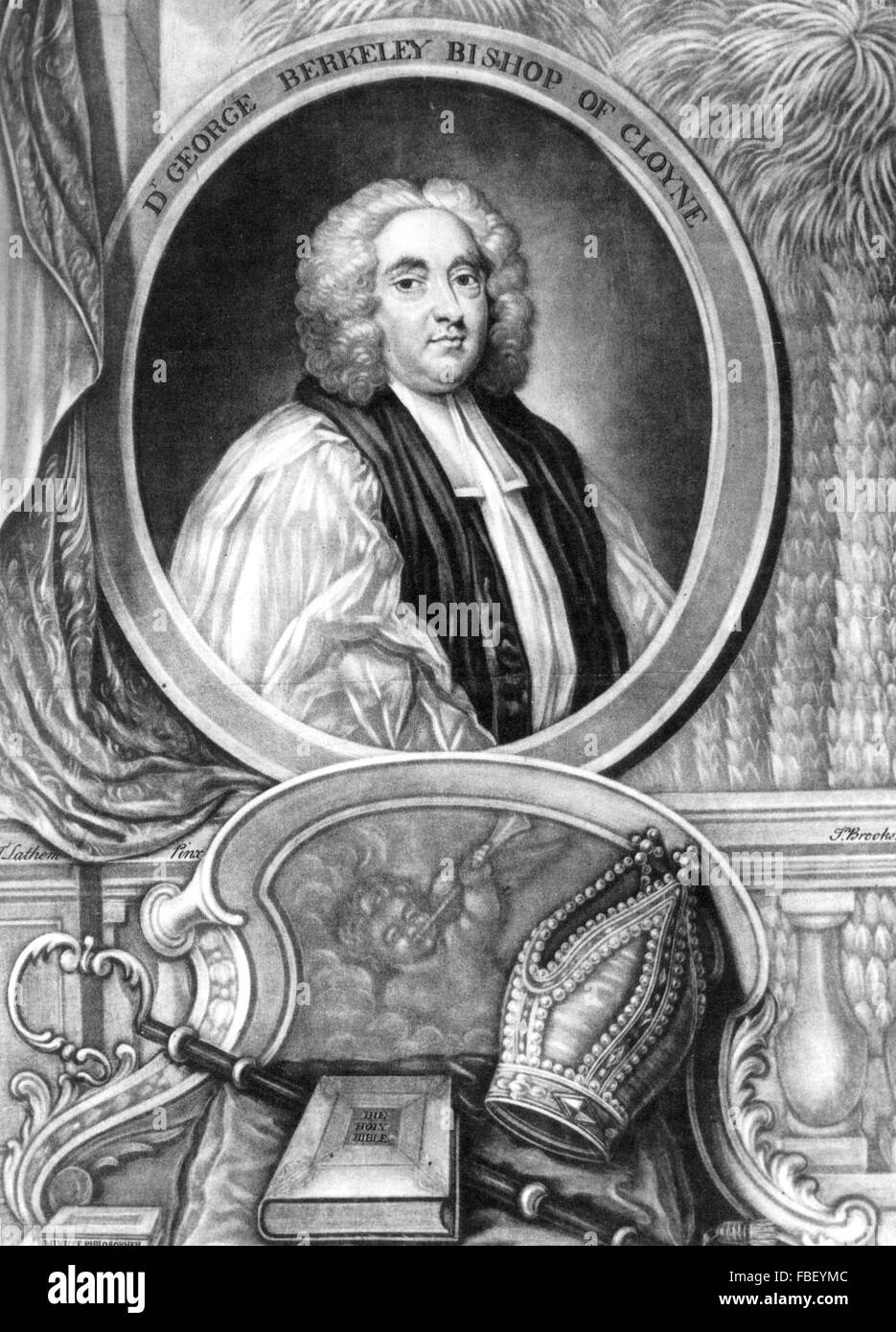 GEORGE BERKELEY (1685-1753) Anglo-Irish philosopher aka Bishop Berkely Stock Photo