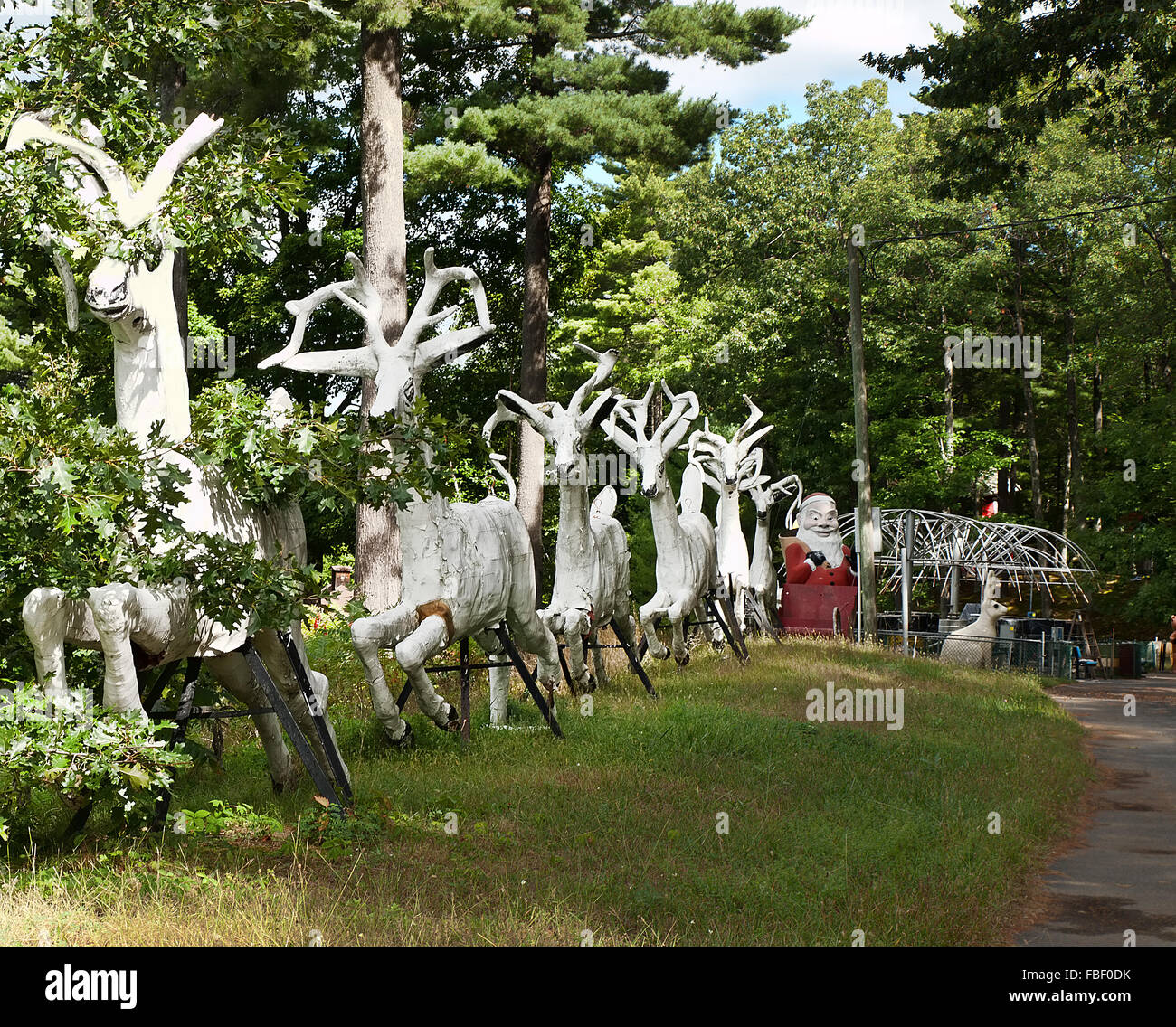 The Magic Forest, Lake George, New York, a retro styled fairy-tale theme amusement park Stock Photo