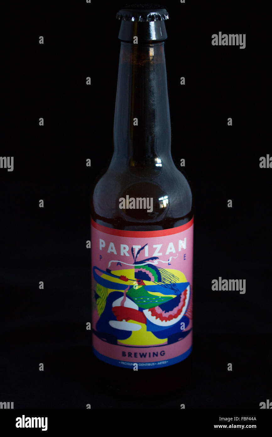 A bottled pale ale from Partizan Brewing - London Stock Photo