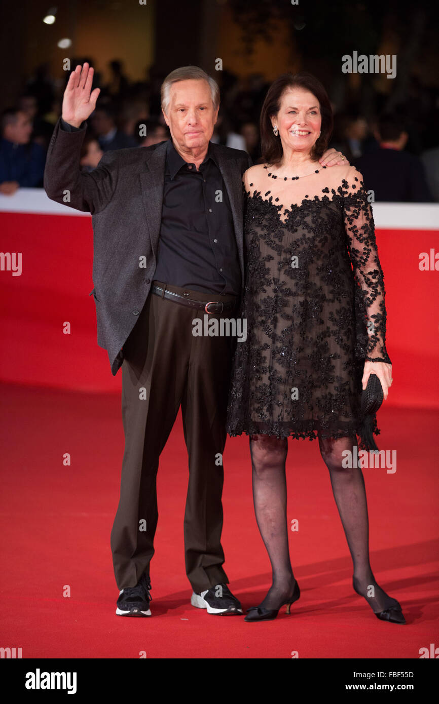 William Friedkin and his wife at the Rome Film Festival 2015 Stock Photo