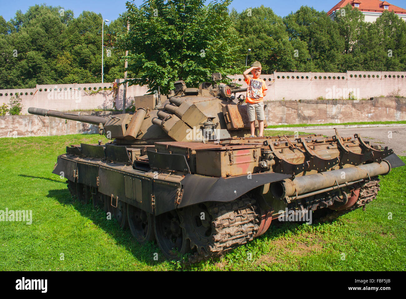 War Machinery and Transport Museum, Vilnius, Lithuania Stock Photo