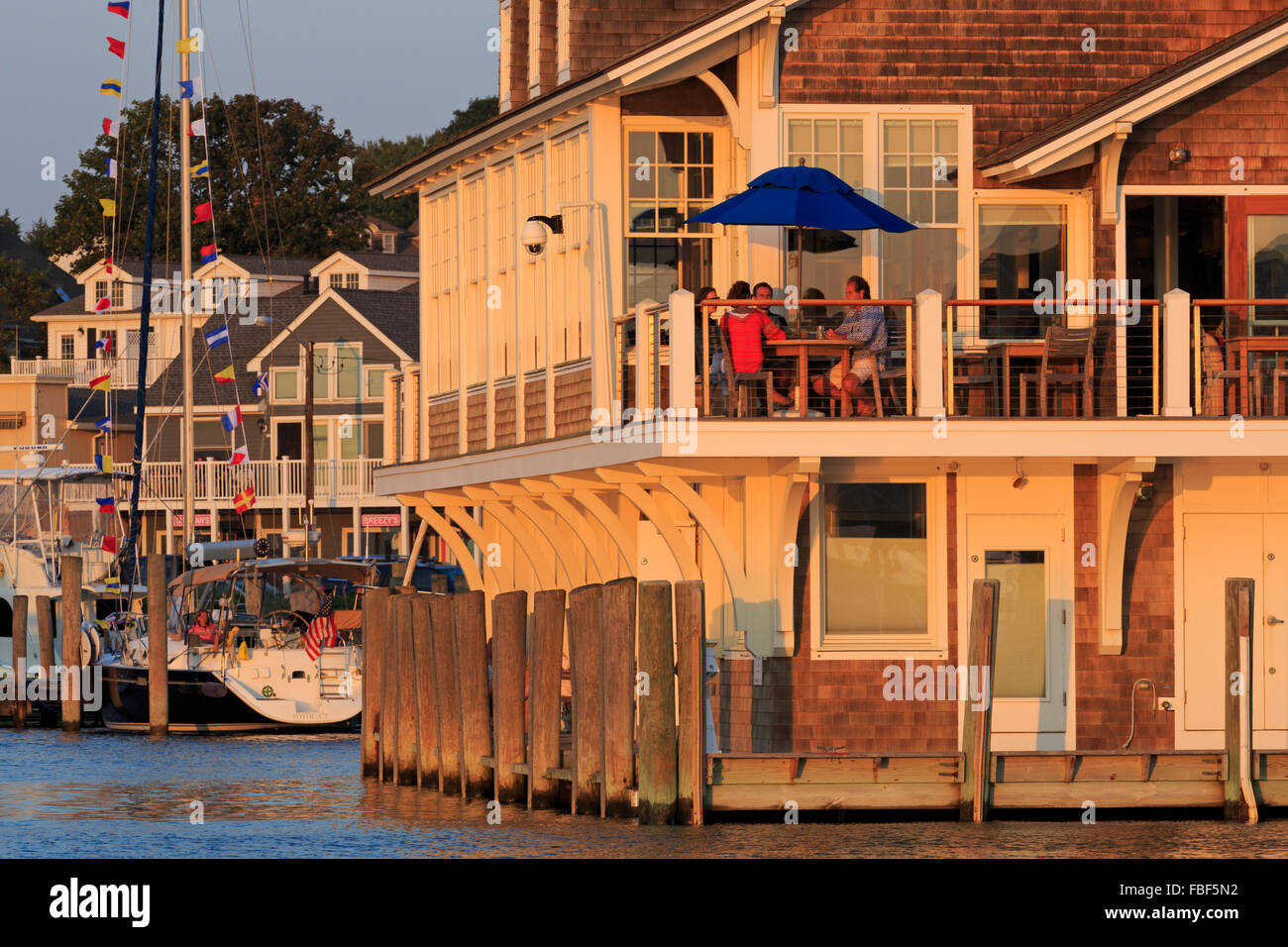 Watch Hill Yacht Club, Westerly, Rhode Island, USA Stock Photo