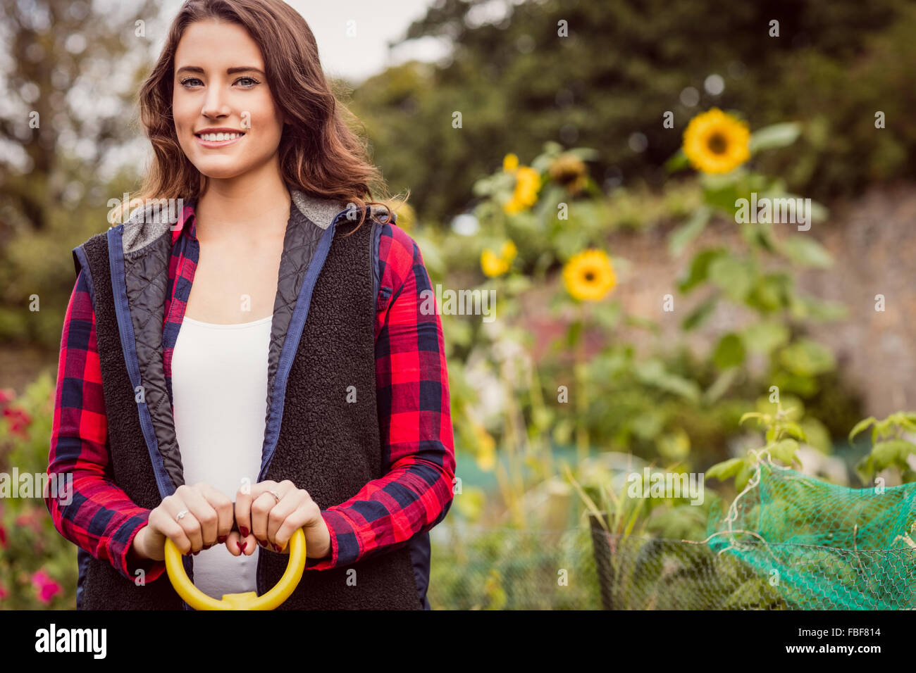 Portrait of a smiling woman Stock Photo