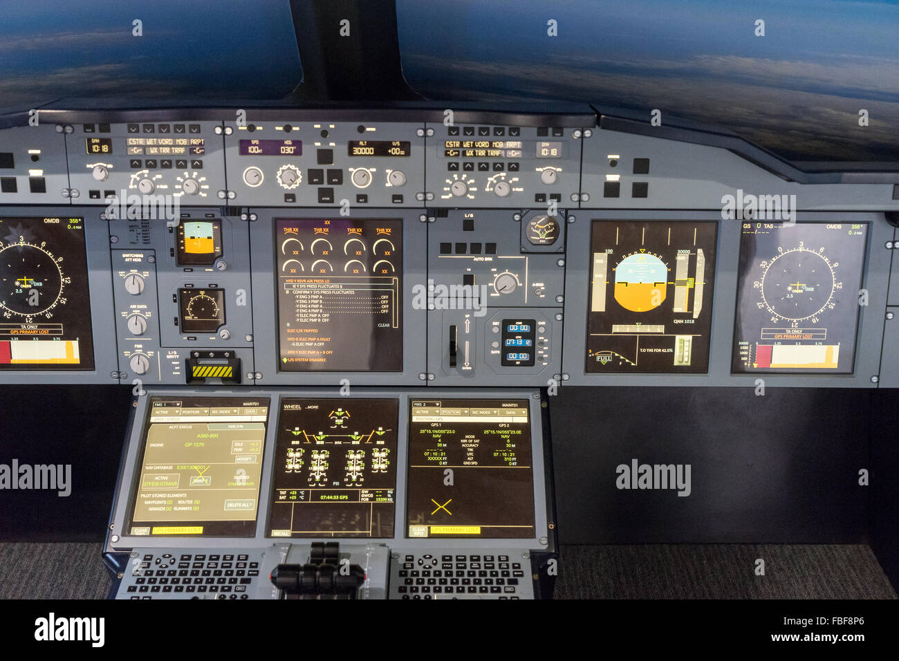 Airbus a380 interior hi-res stock photography and images - Alamy