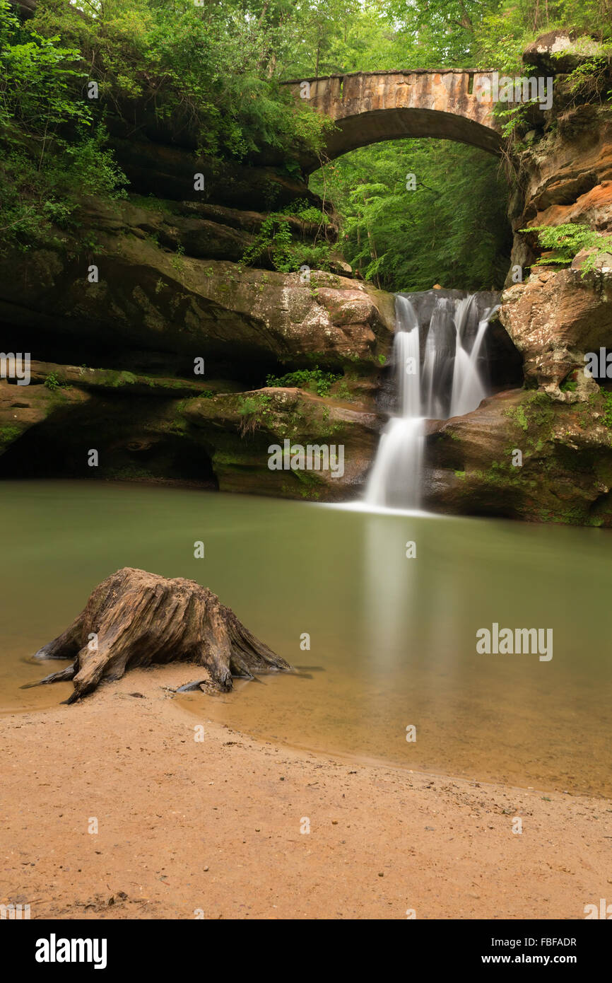 Upper Falls at Old Man's Cave, Hocking Hills State Park, Ohio Stock Photo 93150563 Alamy