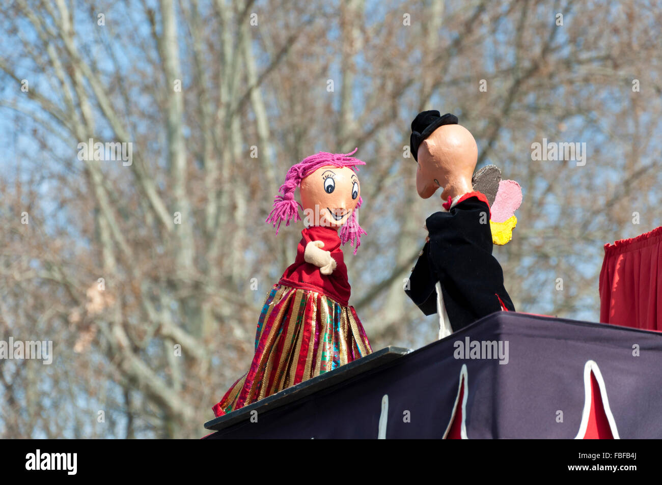 Puppets at Retiro Park, Madrid, Spain Stock Photo Alamy