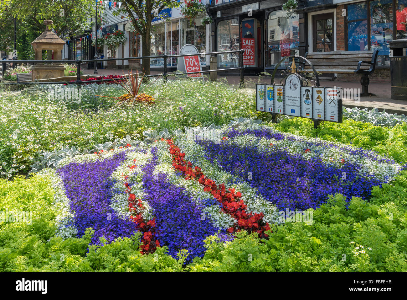 East Grinstead in Bloom Stock Photo Alamy