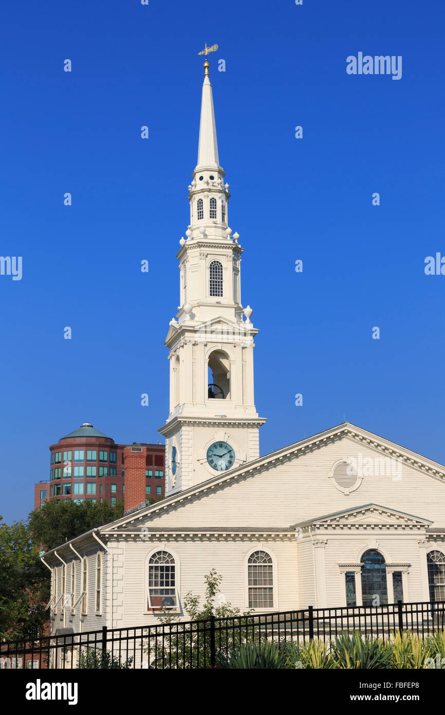 First Baptist Church, Providence, Rhode Island, USA Stock Photo