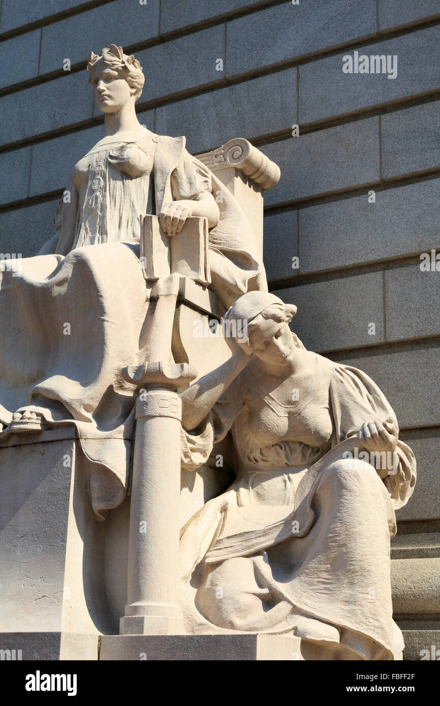 US Courthouse, Kennedy Plaza, Providence, Rhode Island, USA Stock Photo