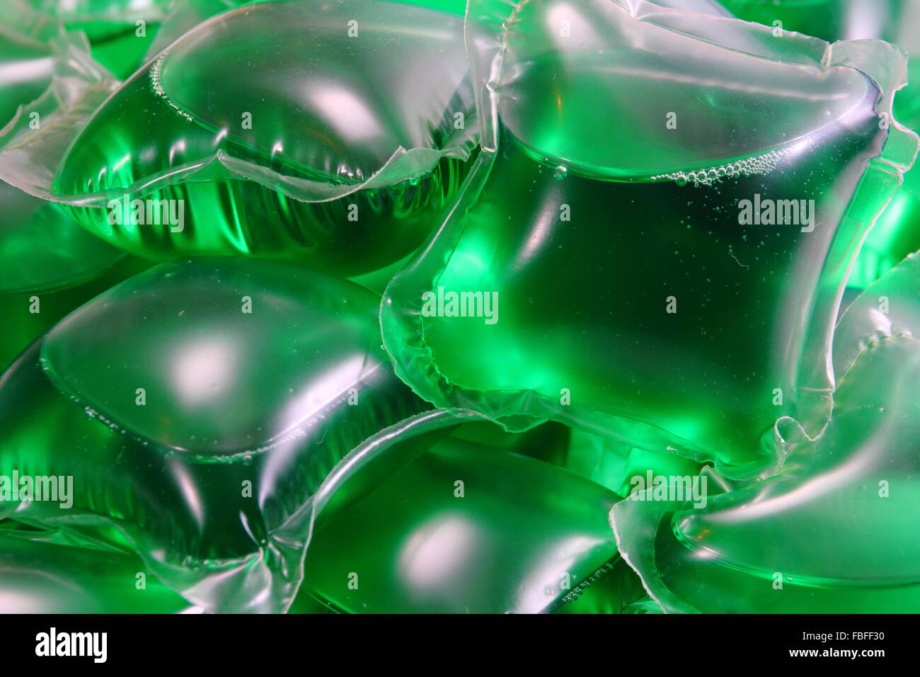 Liquid laundry biological detergent capsules, UK Stock Photo Alamy