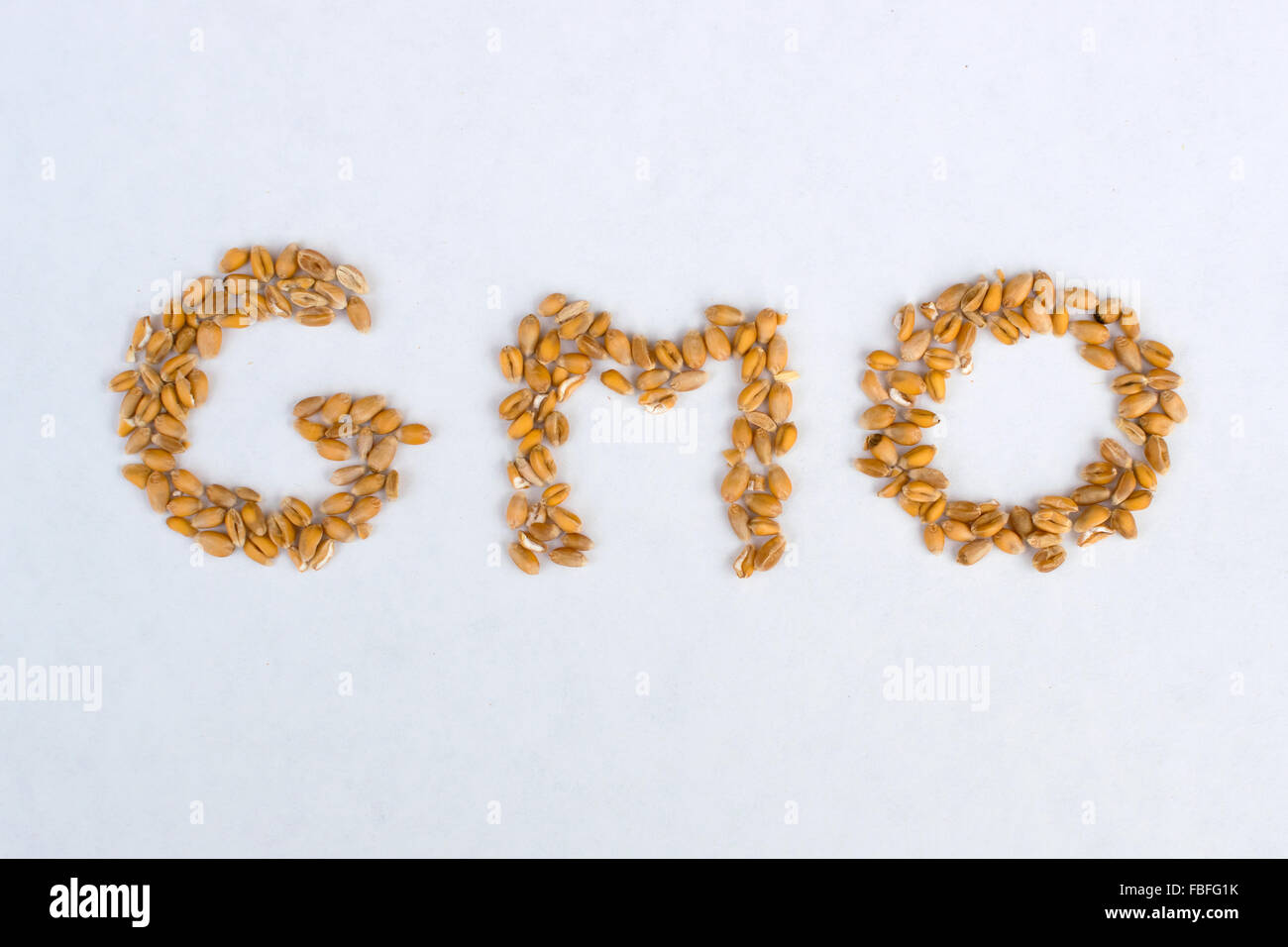 GMO concept from seeds Stock Photo