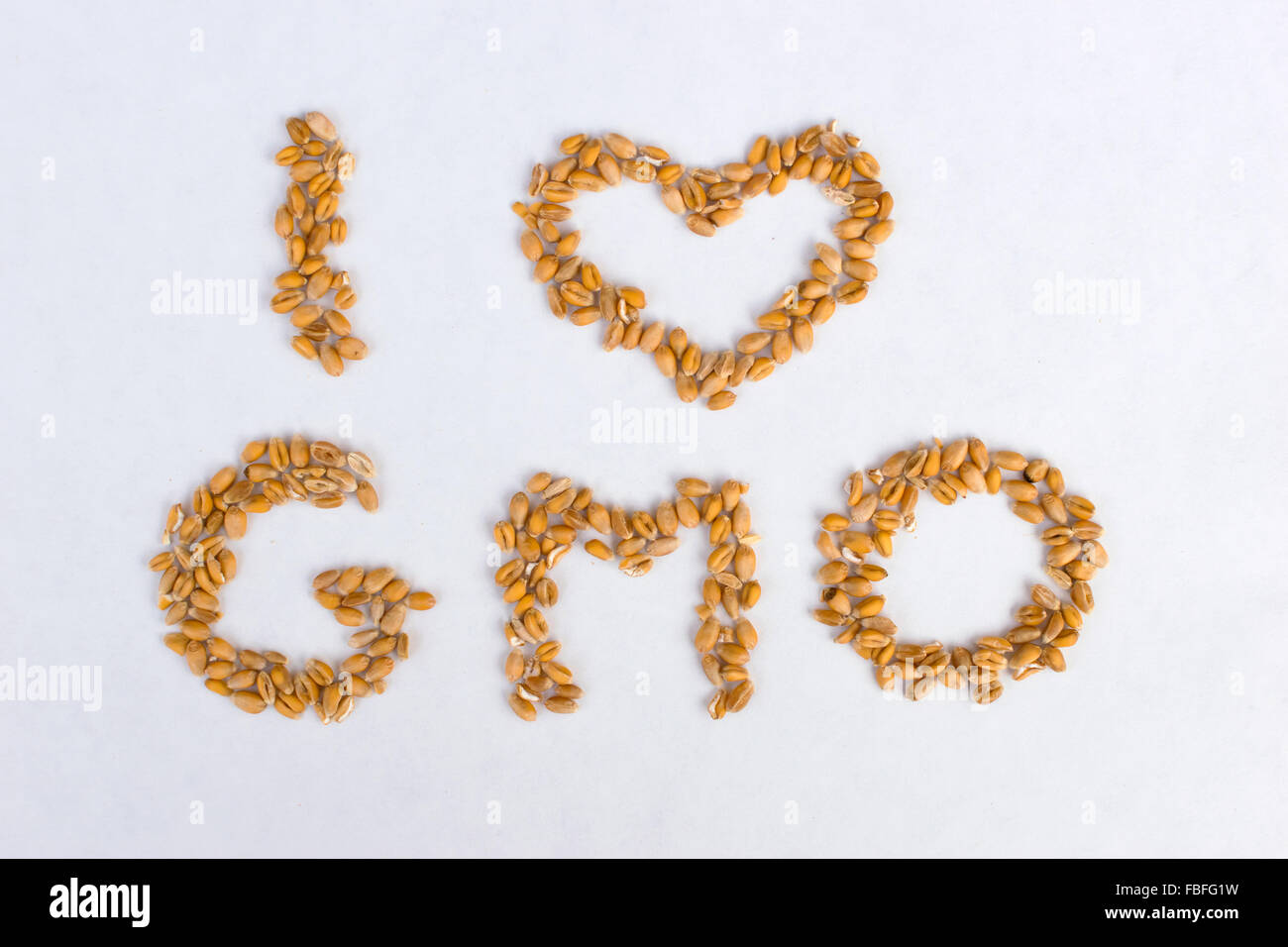GMO concept from seeds Stock Photo