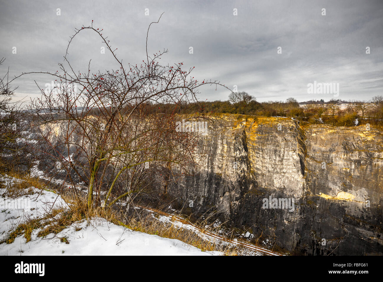 Quarry Big Amerika at Morina, Czech republic Stock Photo