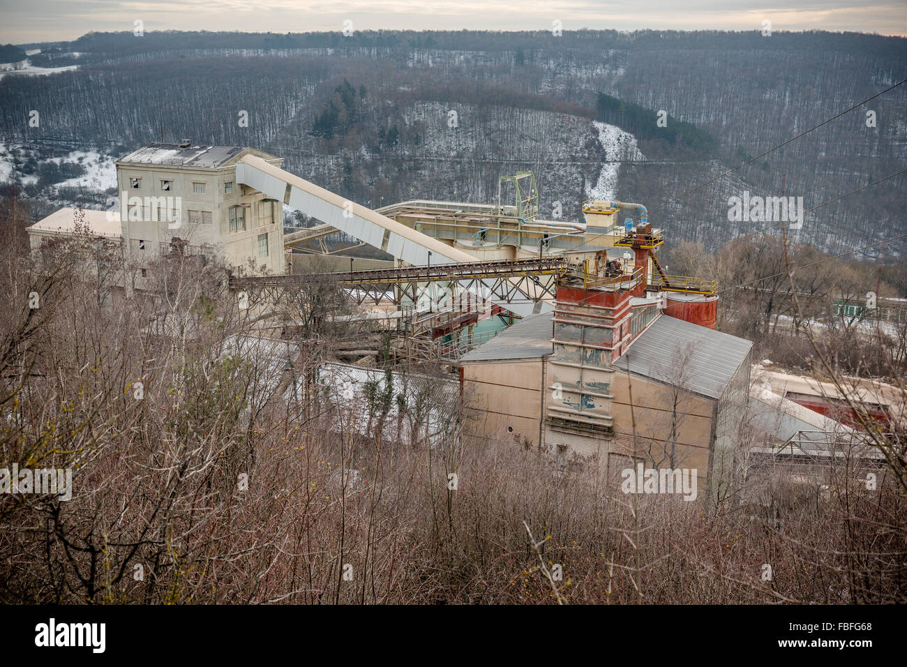 Quarry Big Amerika at Morina, Czech republic Stock Photo