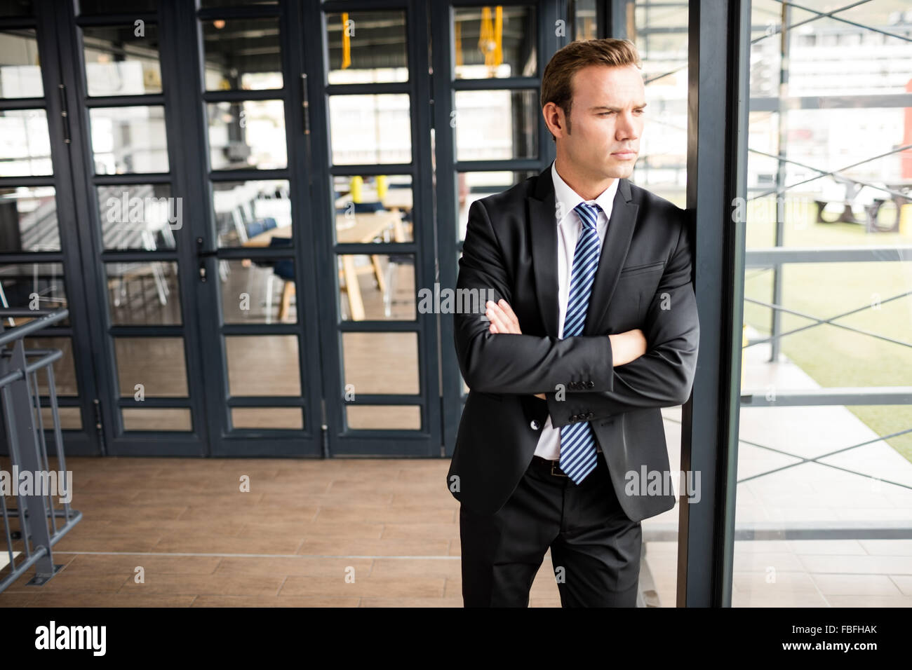 Portrait of a businessman looking away Stock Photo