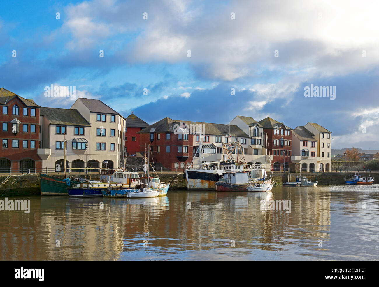 The harbour, Maryport, West Cumbria, England UK Stock Photo