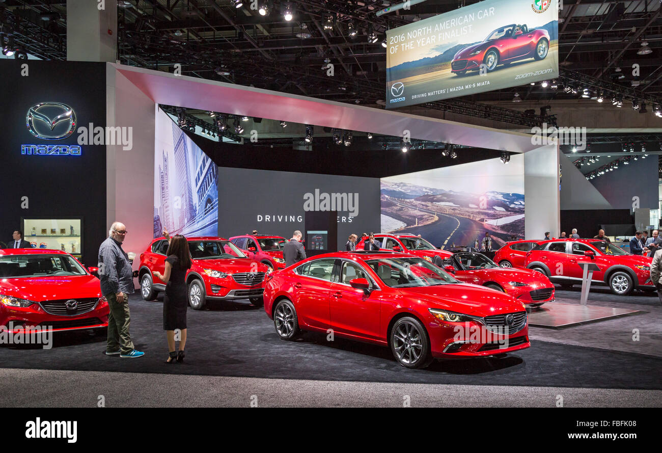 Detroit, Michigan The Mazda display at the North American