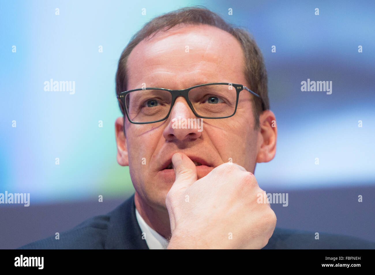 Duesseldorf, Germany. 14th Jan, 2016. Tour director Christian Prudhomme pictured during a press conference on the start of the Tour de France 2017 in Duesseldorf, Germany, 14 January 2016. PHOTO: MAJA HITIJ/DPA/Alamy Live News Stock Photo