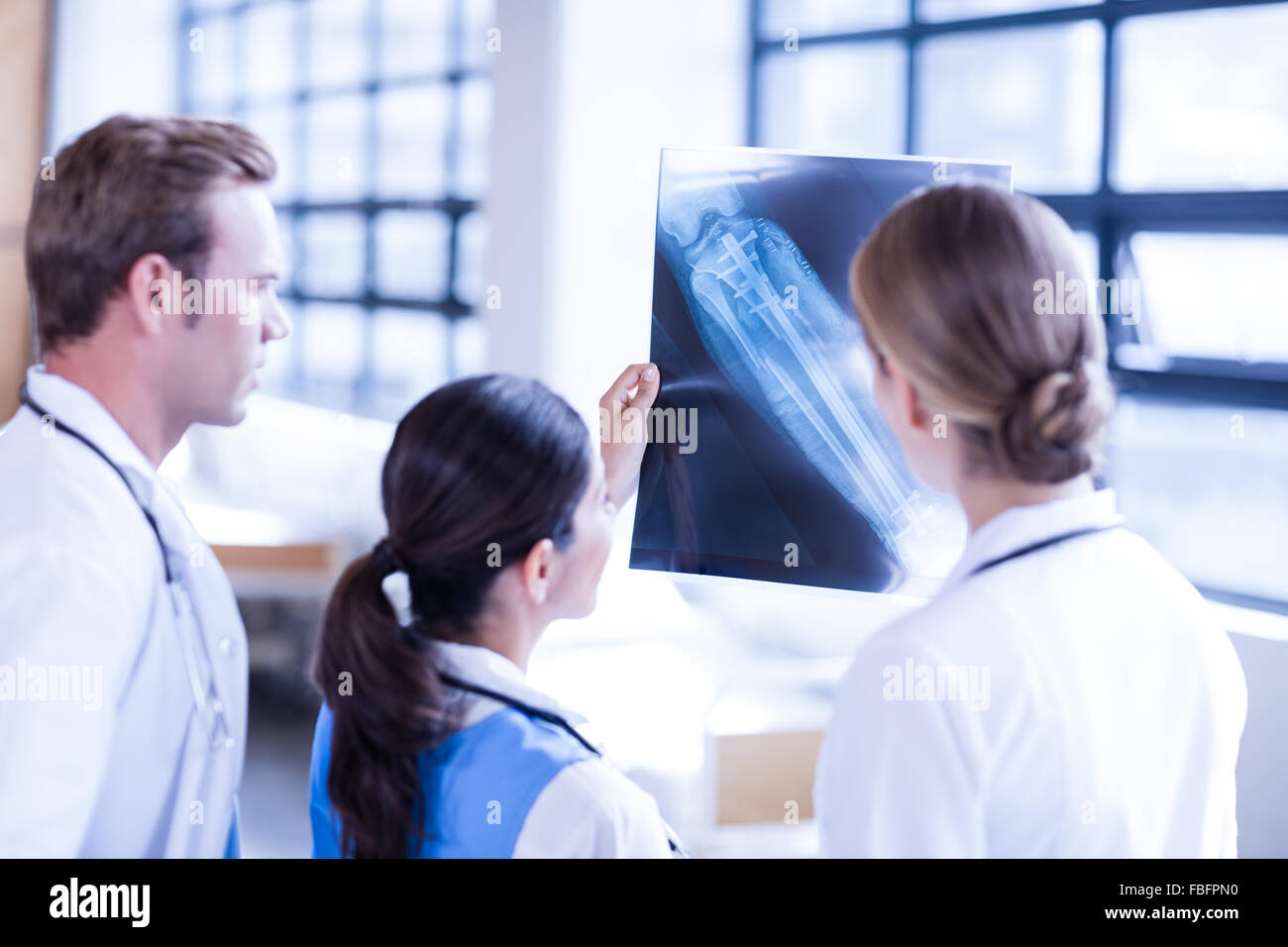 Woman looking at x ray hi-res stock photography and images - Alamy