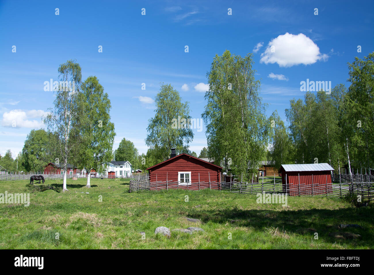Gammelstaden or Gammelstad is a locality situated in Lulea Municipality, Norrbotten County, Sweden and known for the Gammelstad  Stock Photo