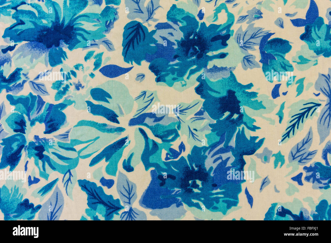 pattern flower on cloth fabric Stock Photo