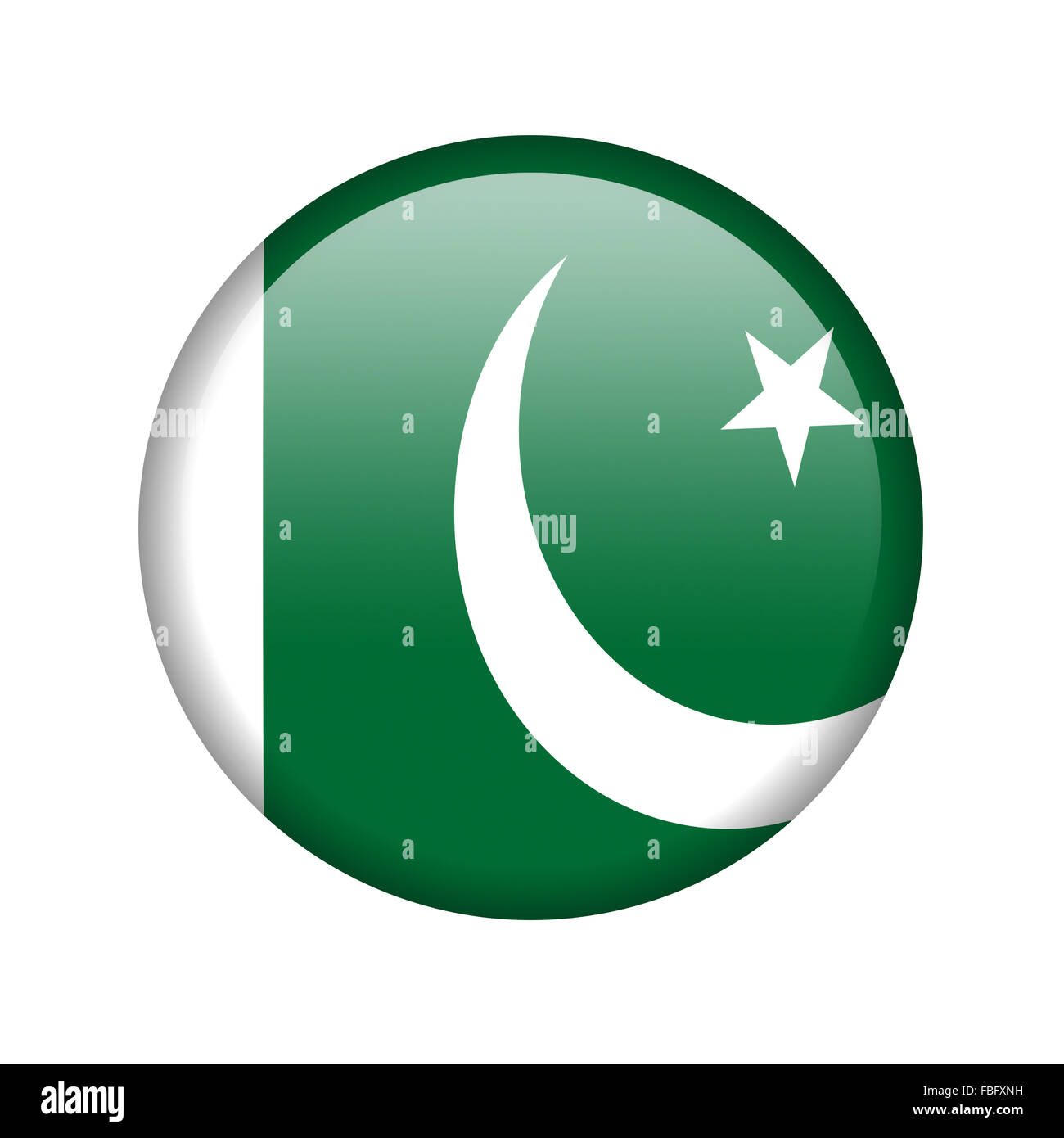 The Pakistani flag Stock Photo