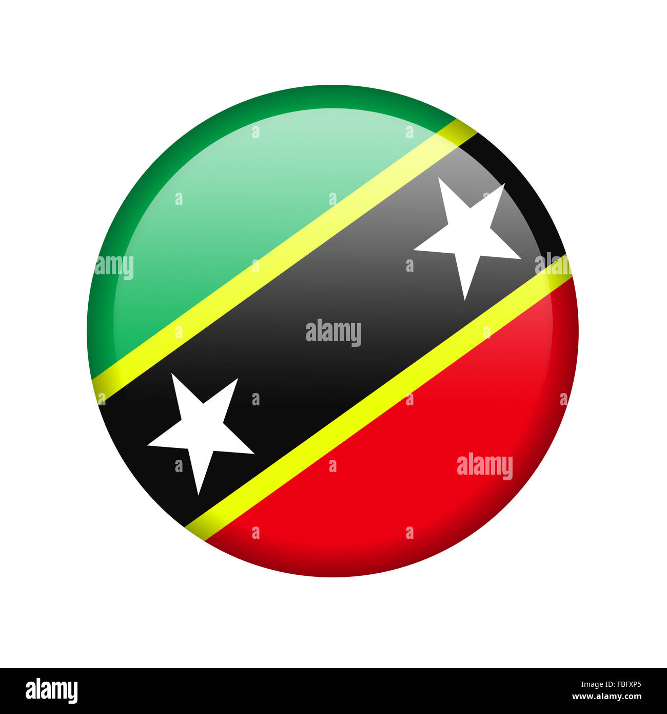 The Saint Kitts and Nevis flag Stock Photo Alamy