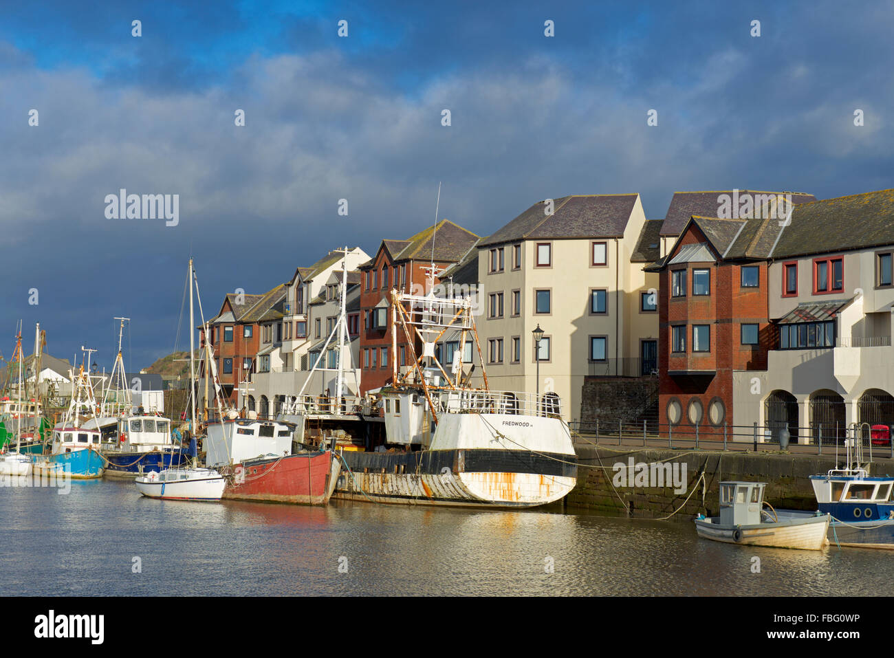 The harbour, Maryport, West Cumbria, England UK Stock Photo Alamy