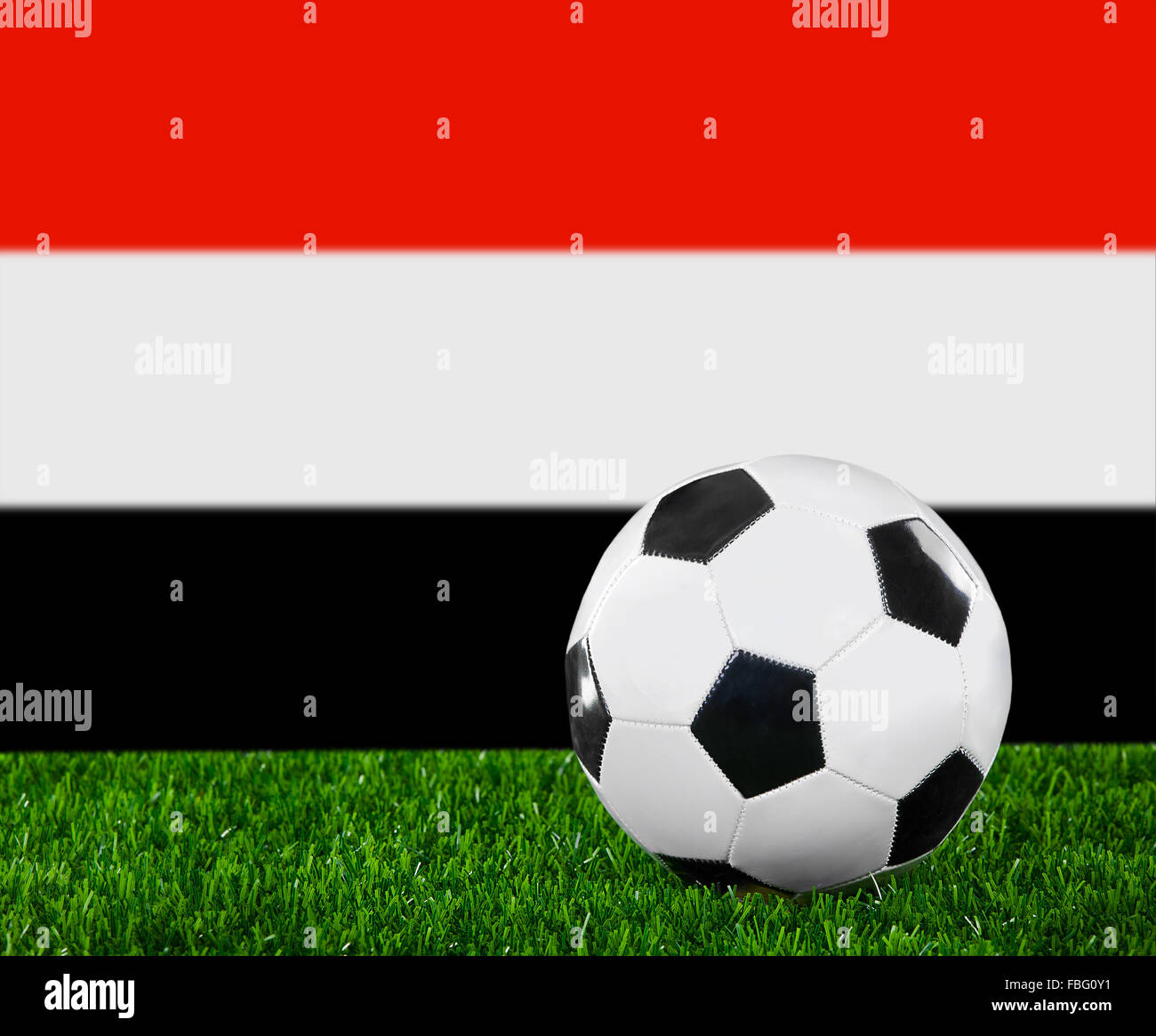 The Yemeni flag Stock Photo - Alamy