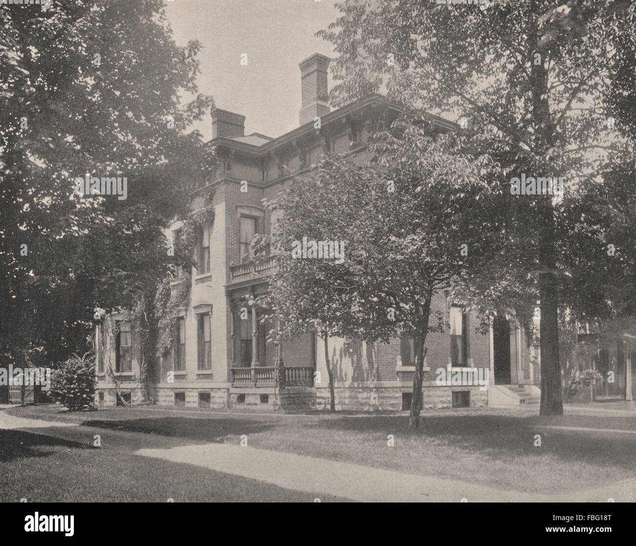 President Benjamin Harrison Home, Old Northside, Indianapolis, Indiana, 1895 Stock Photo