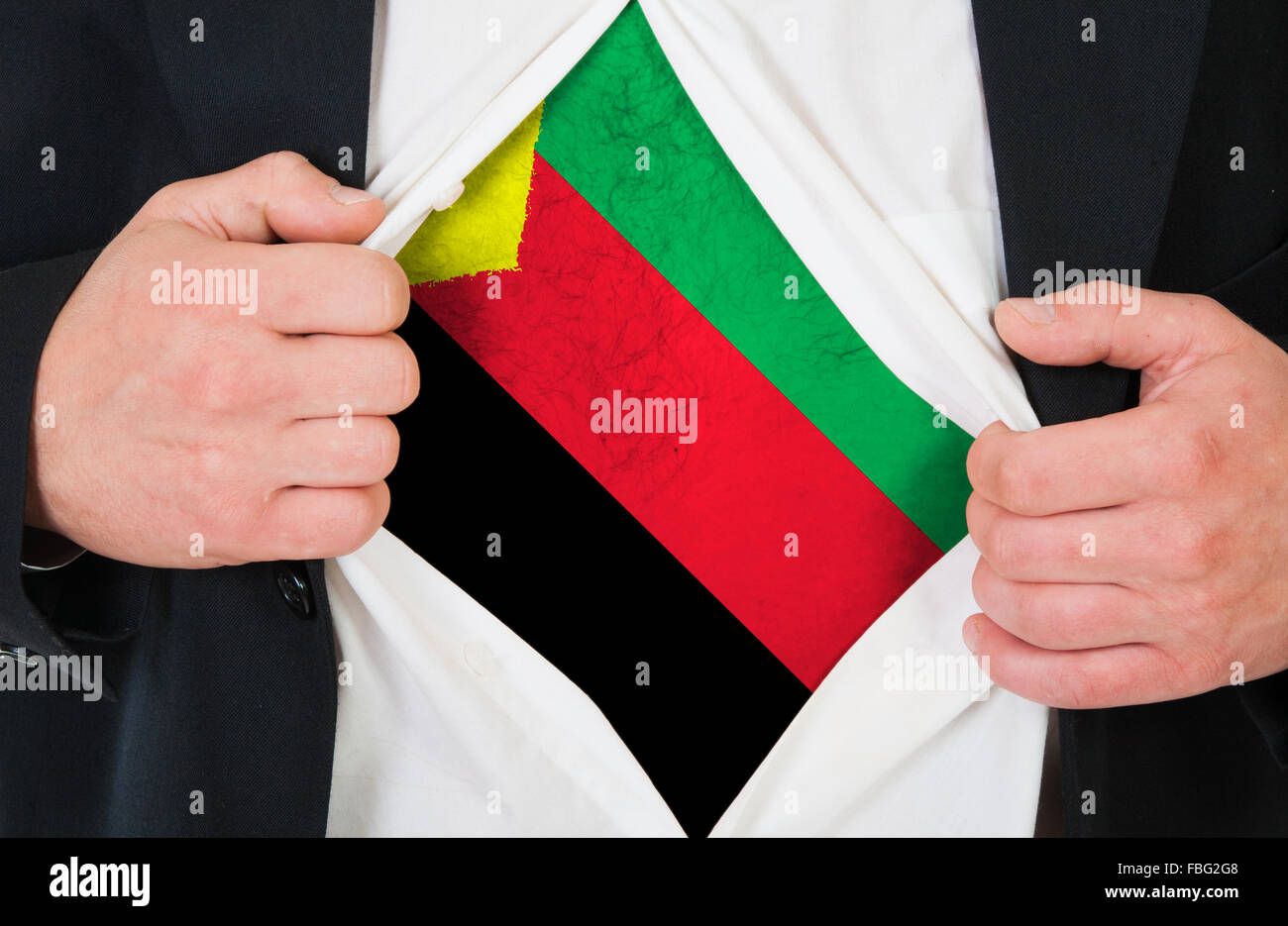 The Azavad flag Stock Photo - Alamy